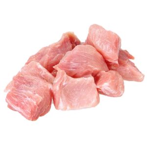 fresh dice pork ham